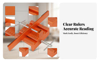 Adjustable Cabinet Door Drilling Jig Aluminum Alloy Cabinet Door Alignment Jig Threaded Rod Engraved Markings