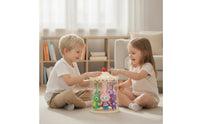 Rotatable Doll Display Case with Hanging Transparent Rotating Display Case Perfectly Clear Showcase Space-Saving for Hobbyists