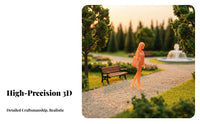 1:64 Scale People Figure Realistic 1:87 Scale Human Model Miniature Scene Layout Figures High Intricacy Tiny People Model