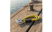 Stainless Steel Boat Tow Rope Metal Hook Braided Tow Rope Guard Sleeve Watersports Gear Looped
