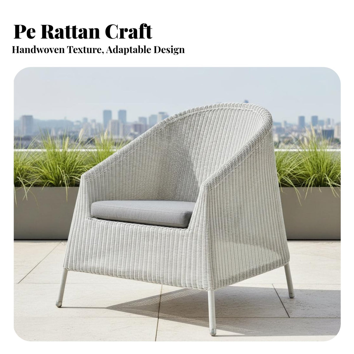 4 Pieces sun-resistant 4-Piece Woven Sofa Set Modern Design 4-Piece Sofa and Table Set Leisure design Outdoor Furnishing All-Weather for Hotel Owners, Entertainers, Patio, Garden, pool area, Backyard