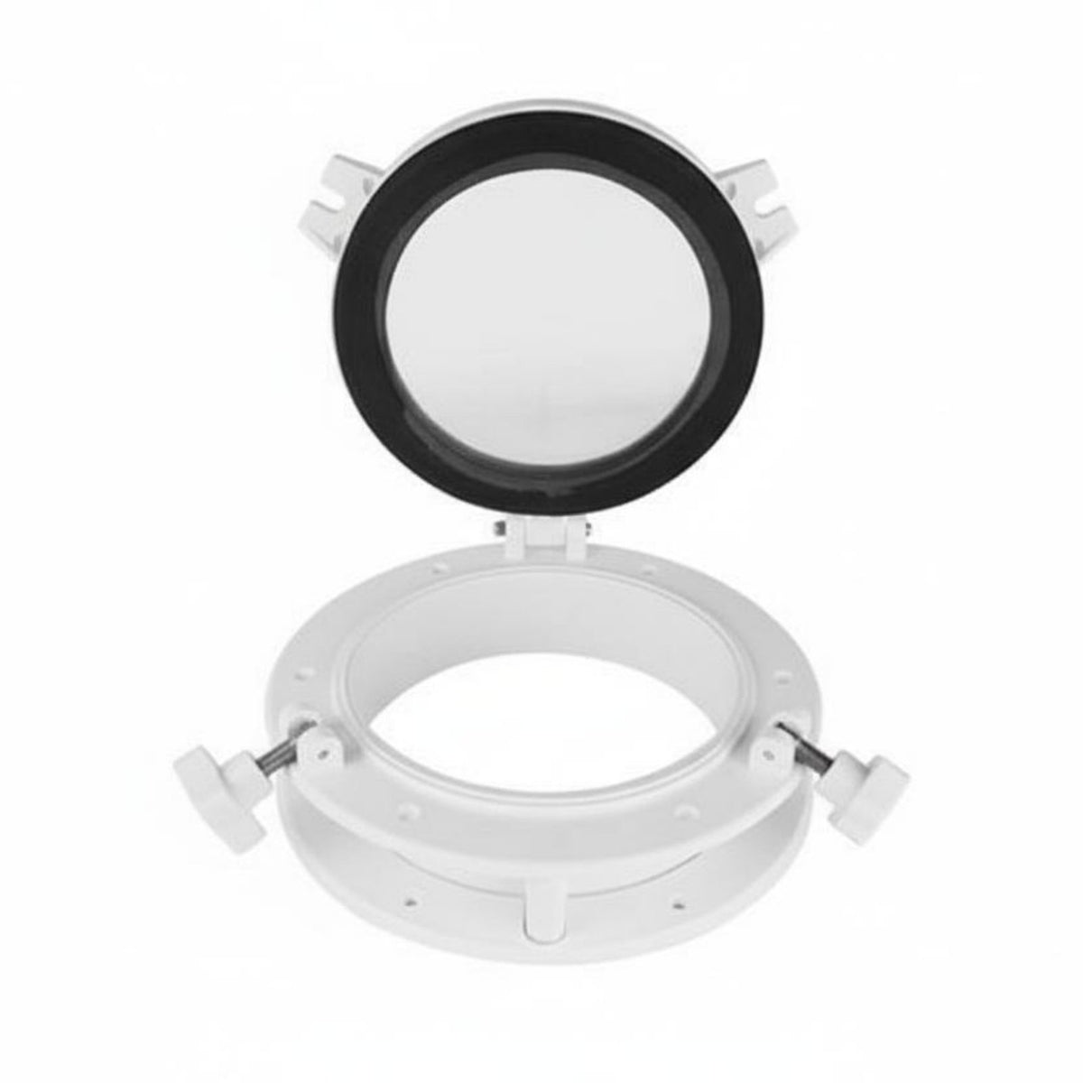 Tempered Glass Round Boat Porthole Watertight Marine Porthole Easy Installation RV Round Window Low Profile Design for Home Decoration