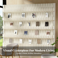 Freestanding Screen with Shelves Foldable Design Expandable cellular divider Multi-Functional Space Divider for Retailers, showcase, Retail extendedlet