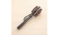 Solid Wood Beads Double-Sided Massage Hammer Ergonomic Design Massage Hammer Lightweight Long Handle Back Massager Portable for Null