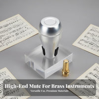 Trombone Practice Mute Reduces Noise Tenor Trombone Mute Neighbor Friendly Sound Dampener for Students, Beginners, Apartment Living, Rehearsal