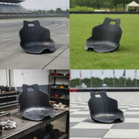 Ribbed Drift Trike Seat Long-Lasting Molded Plastic Seat with Handhold Comfortable Premium for DIY Builders