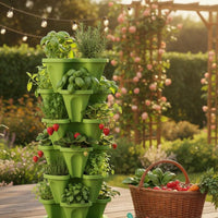 Space Saving Multi-Tier Pipe Planter Easy to Assemble PVC Pipe Planting System Soilless Cultivation Vertical Hydroponic Garden Automated Watering for Beginners, Greenhouse