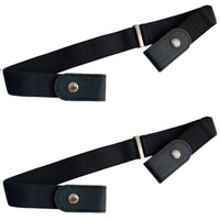 2 Pieces No Buckle Belt Comfortable Elastic Belt Waistband Hassleunrestricted Lightweight for Children, Daily Wear, Travel
