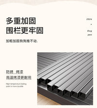 宠物围栏狗狗室内中小型犬大型狗笼柯基金毛边牧比熊栅栏狗窝厕所 【240*240*100 白色】6片 适用于大型犬