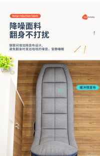 易瑞斯折叠床单人办公室午休午睡躺椅行军床简易陪护神器床垫一体 小空间款【床垫一体】麻灰自带头枕