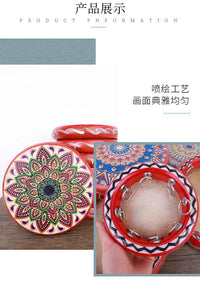 新疆手鼓民族牛皮彩绘手鼓手工制作舞蹈演出道具餐厅酒店民宿装饰