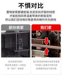 桌面书架置物架桌上家用收纳架卧室柜子学生书桌架子中古风小书柜 优质纯竹丨二层茶色40*15*33cm【桌面收纳神器】