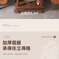 沙发边柜侧边柜中古风边几小桌子边桌正方形茶几床头柜子阳台茶桌 【加强款】原野橡木色60*40*53cm★铁片加固★升级板材