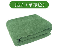 正品毛巾被军绿色制式毛巾毯四季盖毯蓝色毛毯单人军绿毯被薄毯子
