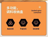调料袋收纳盒家用厨房置物架多功能分格盘袋装香料调料包佐料神器