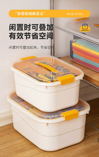 五金配件收纳箱大容量塑料家用杂物整理盒透明长方形手提工具箱子