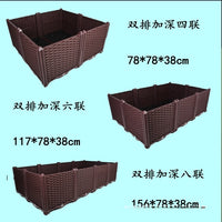 家用蔬菜种菜盆阳台长方形特大室外种植箱种菜箱家庭塑料花盆花槽