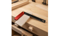 Rotatable Multi-Angle Marking Ruler Detent Positioning Foldable Angle Ruler Double-Sided Graduations Layout Tool Metric for Woodworking