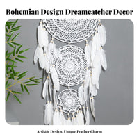 Bohemian Wall Hanging Handwoven Beads Sturdy Frame for Party