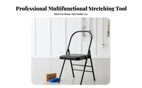 Thickened Steel Tube Iyengar Stretching Chair Anti-Scratch PU Surface Stretching Assistance Chair Stable and Sturdy Fitness Equipment Long-Lasting Construction for Beginners, Gym, Home