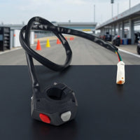 Right-Side Handlebar Switch with Wiring Harness Long-Lasting Ignition-Cutoff Switch Compact Ignition-Cutoff Button Controller Slim for Diy Mechanics
