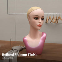 Hairpiece Display Head Form Long-Lasting Hairpiece Display Headform Glossy