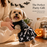 Halloween Pet Costume Dress for Dogs - Pumpkin, Skull, Witch, Spider Designs