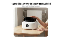 Portable Clothes Dryer Easy Assembly Electric Clothes Drying Machine Foldable Laundry Dryer Timer Function for Travelers
