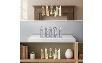 8 Pieces Nativity Scene Figurines Tabletop Nativity Set Resin Decorations for Mantel, Bookshelf