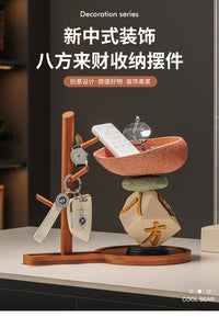 八方来财石来运转入户进门口家居玄关鞋柜钥匙收纳盒装饰品摆件