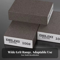 4-Sided Grit-Coated Sponge Multi-Surface Sanding Pad Wet and Dry Application Polishing Tool for Woodworkers, Craftsmen, Carpentry, Drywall Finishing