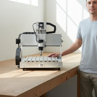 Desktop CNC Engraving Machine Multi-Material Small CNC Milling Machine High Precision Machining Tool for Hobbyists, DIY Enthusiasts, Workshop, Garage