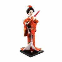Japanese Geisha Figurine Square Black Base Japanese Figurine Gift Item