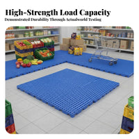 humidityresistant Raised Pinterlocking floor tilesic Floor Panel Waterresistant modular Tiles Anti-Slip Surface safety Matting sturdyDuty for Warehouse Workers, Business Owners, DIY hobbyists, Cold Storage, Workshop, Basement, Utility Room