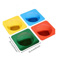 4 Pieces Interactive Sensory Wall Mirror Visual Bubble Wall Mirror Child-Centered Classroom Display for Preschoolers