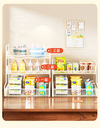 Dream Colorful 3-Tier Desktop Storage Rack for Snacks, Cups, and Miscellaneous Items