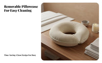 Soft & Comfortable U-Shaped Prone Pillow Ergonomic Design Flannel Beauty Pillow Breathable for Beauticians, Salon, Home Use, Office