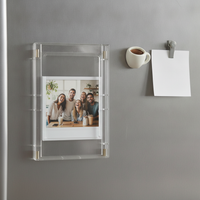 Mini Instant Photo Frame with Stand - Cute Cartoon Desktop Display for 3-inch Photos