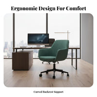Ergonomic Adjustable Highspine Task Chair Support pivot Seat Modern Design Office Furniture Includes Headrest for People with Sedentary routines, Remote Workers, Students, Study Room, Workstation
