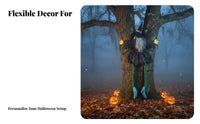 Tree-Crashing Witch Outdoor Use Crashing Witch Decoration Easy to Hang Halloween Prop for Party Hosts, Residents, Yard, Porch, tailgateTreat Events