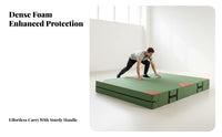 Tumbling Training Mat Impact Absorption Thick Crash Landing Mat Versatile Foam Crash Pad for Fighting Artists, Gymnasts, Climbing Gym, School, Home
