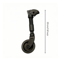 Folding Bike Push Wheel Compact Auxiliary Wheel with Spring Foldable for Commuters, Transit Stations, City Commuting