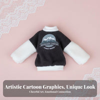BJD Doll Sweater Unisex Design Doll clothes Easy to Wear Miniature Top