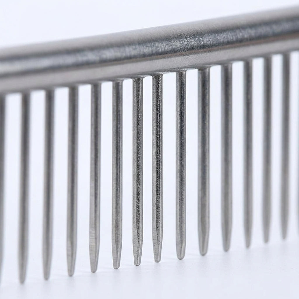Dog Grooming and Cat Comb 3 Pack, Stainless Steel Dog Comb for Cat Grooming, Pet Hair Removal Undercoat Rake, Professional Grooming Tool Set