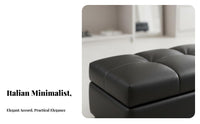 Minimalist Design Long Storage Bench Multi-Purpose Upholstered Seating Soft Upholstery Indoor Furnishing Sturdy Construction for Interior Designers, Homeowners, Adults, Walk-in Closet, Entryway, Bedroom, Living Room