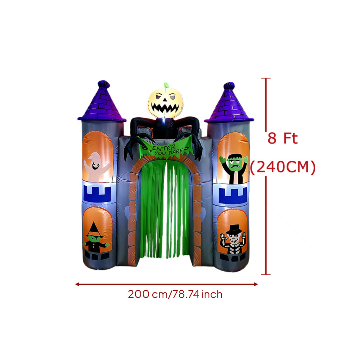 Inflatable Castle Archway Inflatable Arco De Castillo Inflable Halloween Archway Outdoor Arco De Casa Encantada Inflable