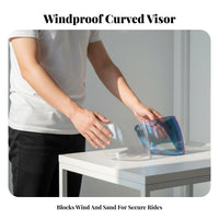 Electric Bike Helmet Visor Anti-Fog Helmet Lens Clear Vision for Motorcyclists