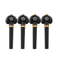4 Pieces Violin Tuning Pegs with Lustrous Oceanic Inlay Fit Violin Pegs with Pearlescent Inlay Stable Instrument Parts for Luthiers