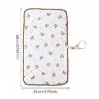 Skin-Friendly Waterproof Diaper Mat Quick-Drying Cotton Baby Pee Pad Multi-Use Portable Diaper Mat Odor-Resistant for Newborns, Infants