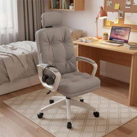 Rolling Sofa Design Chair Ergonomic Cushioned High-Back Desk Chair Soft Padded